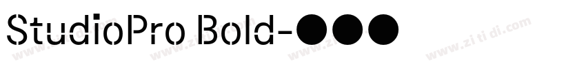 StudioPro Bold字体转换